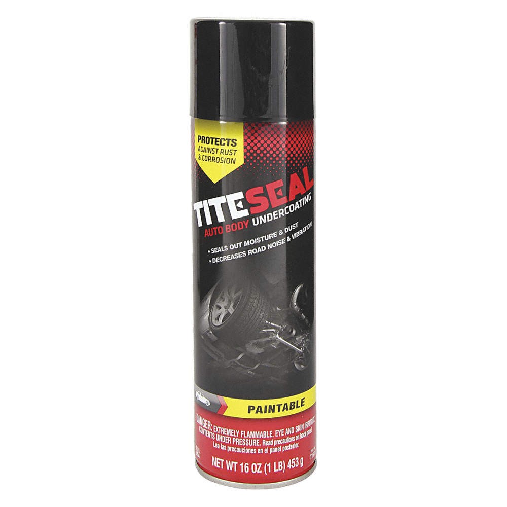 TITESEAL T1616 Auto Body Undercoating,Black,16 oz. 54YE12