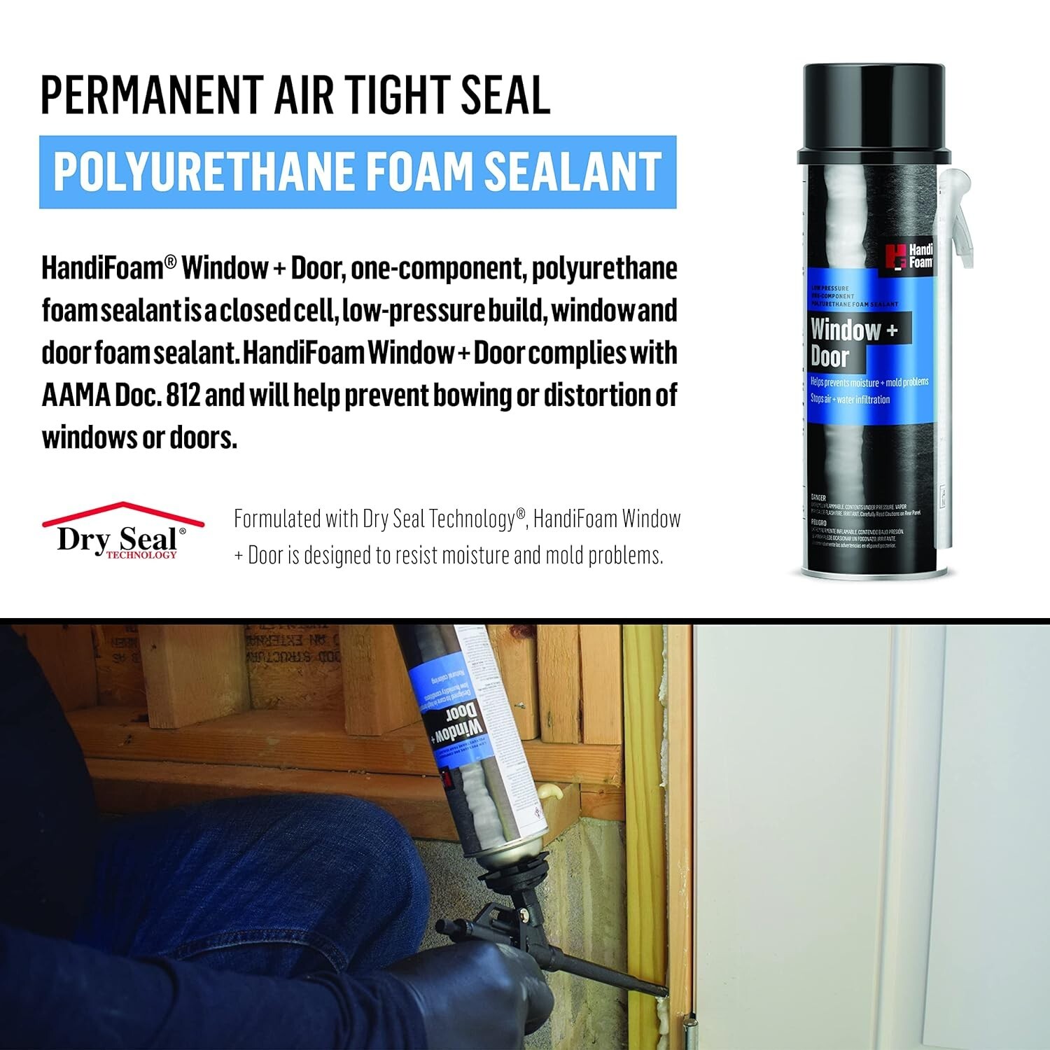 LOT OF 2 HandiFoam Window & Door Sealant Insulation 12 Oz. w/Straw (NEW)
