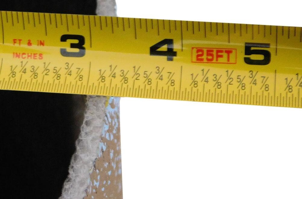 48″X25Ft Reflective BLACK FOIL Insulation Roll Foam Core Radiant Barrier R8
