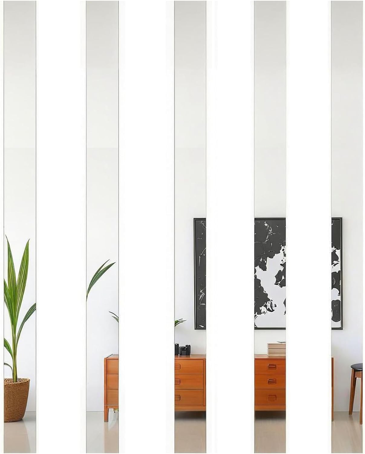Mirror Acrylic Trim Roll, Peel and Stick Self Adhesive Wall Molding Strips – 5