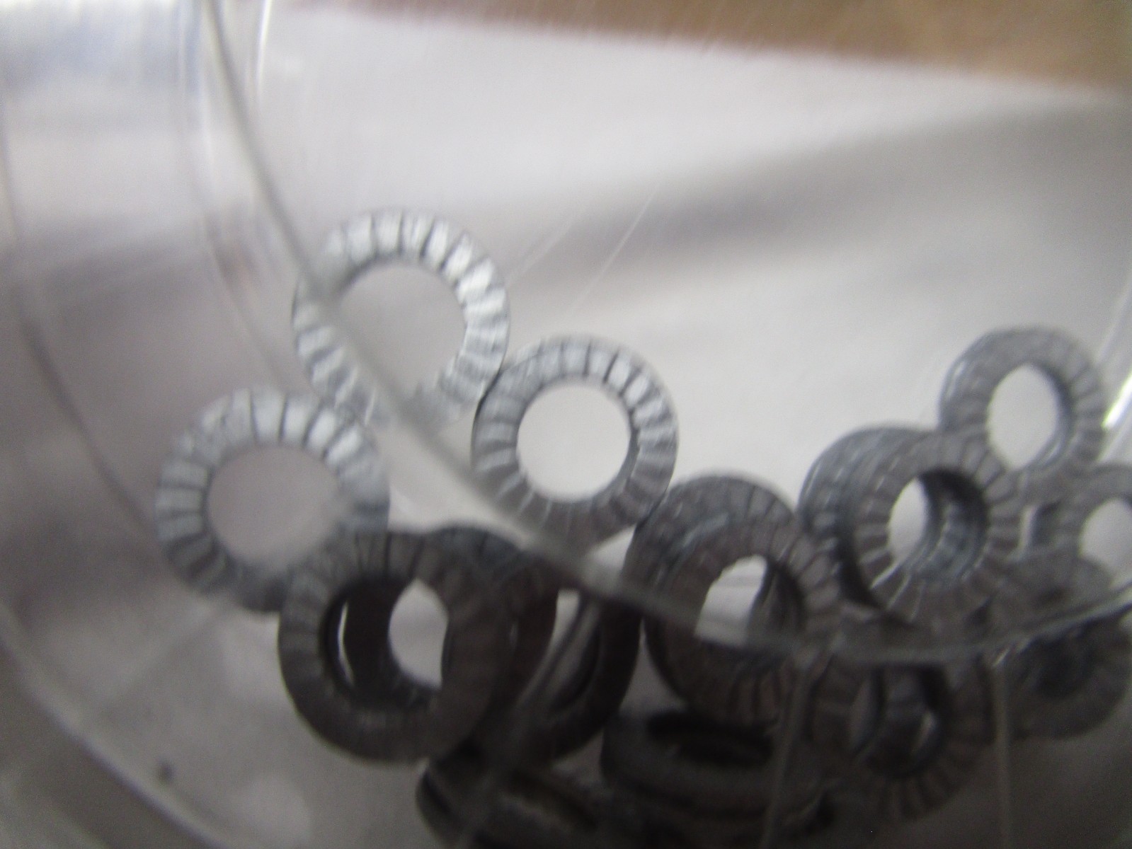 Nord-Lock Wedge Lock Washer For Screw Size #10 Steel QTY 20 pairs