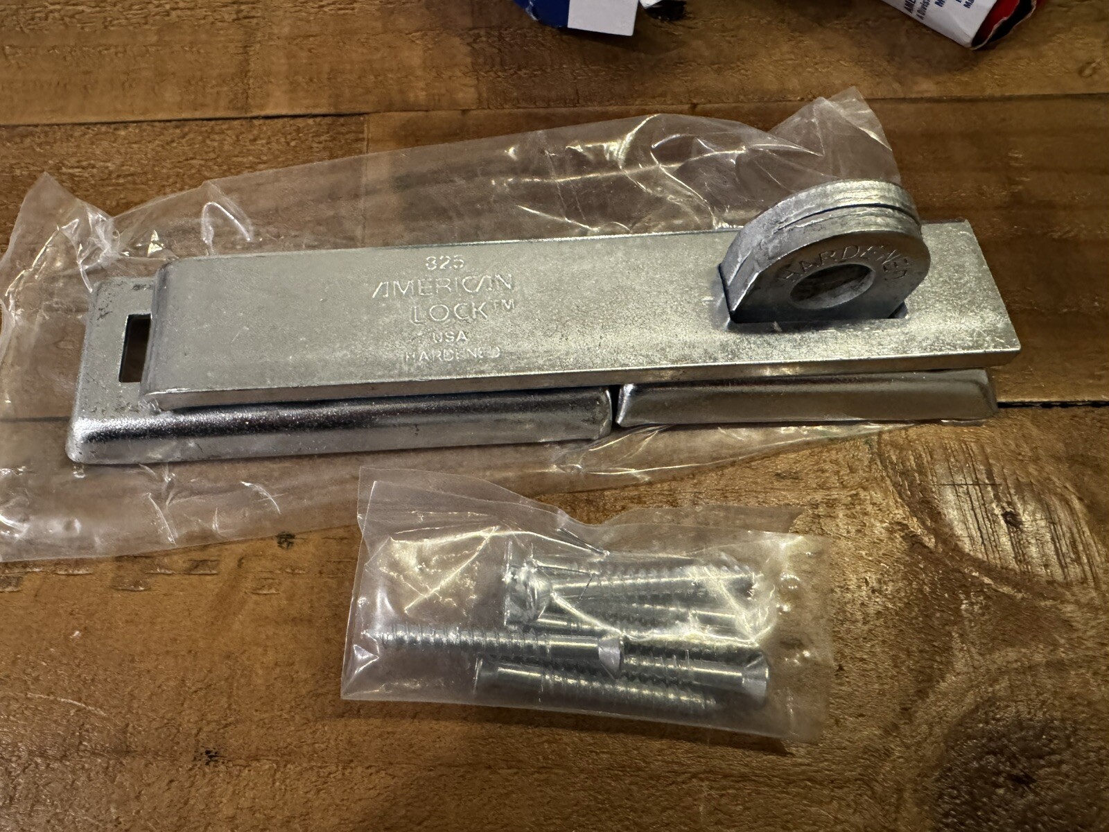 Lot of 2 x American Lock A825 Straight Bar Hasp 7-1/4” Zinc Plate Hardened Steel