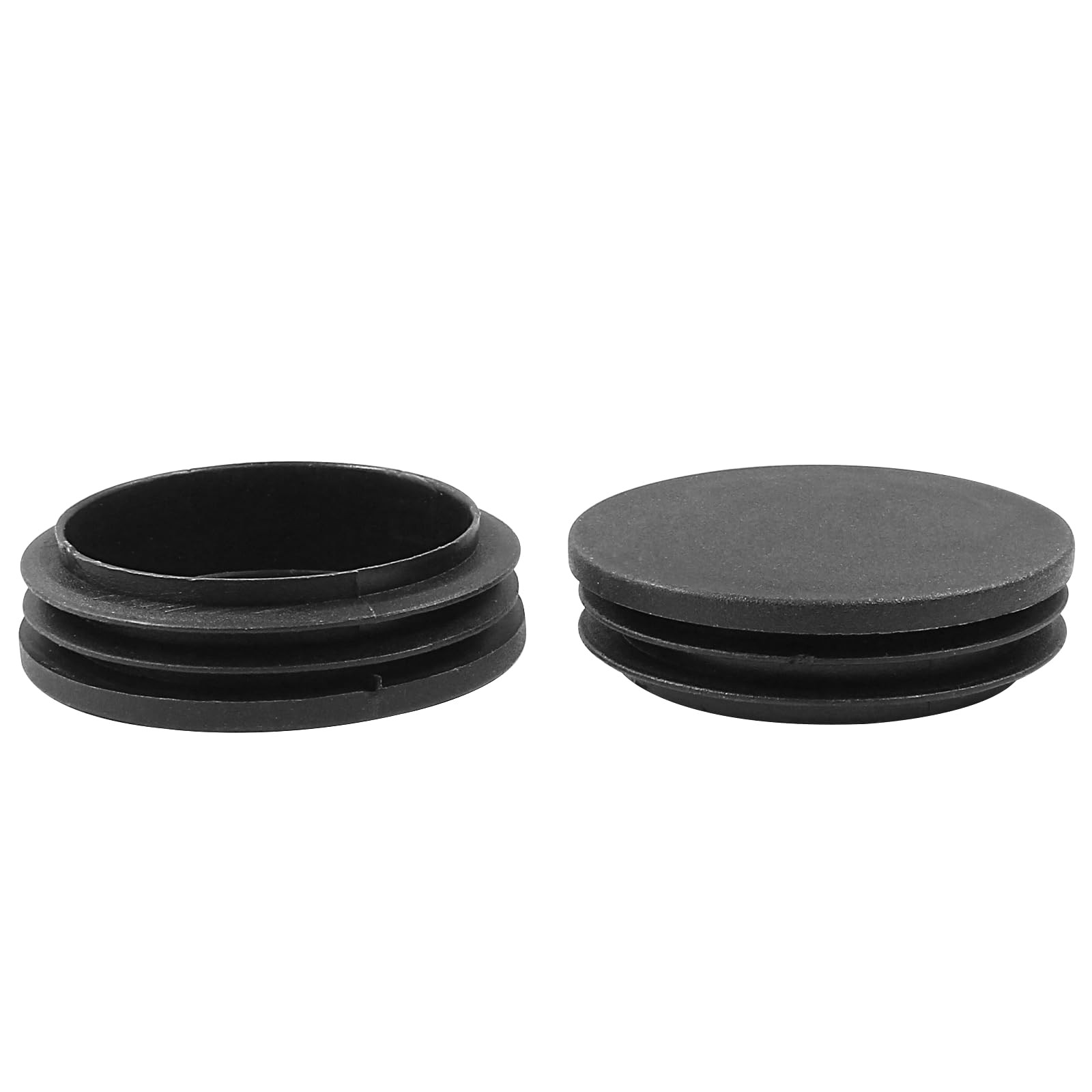 Bonsicoky 2-1/2 Inch Black Round Plastic Hole Plugs, 4 Pack 4 Pcs