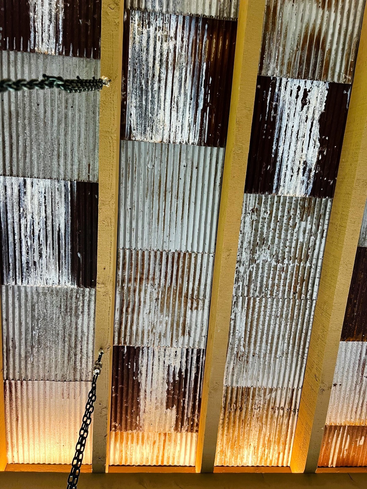 Salvage Reclaimed Corrugated Metal Sheet 2×2 Drop Ceiling Tiles Restaurant Decor