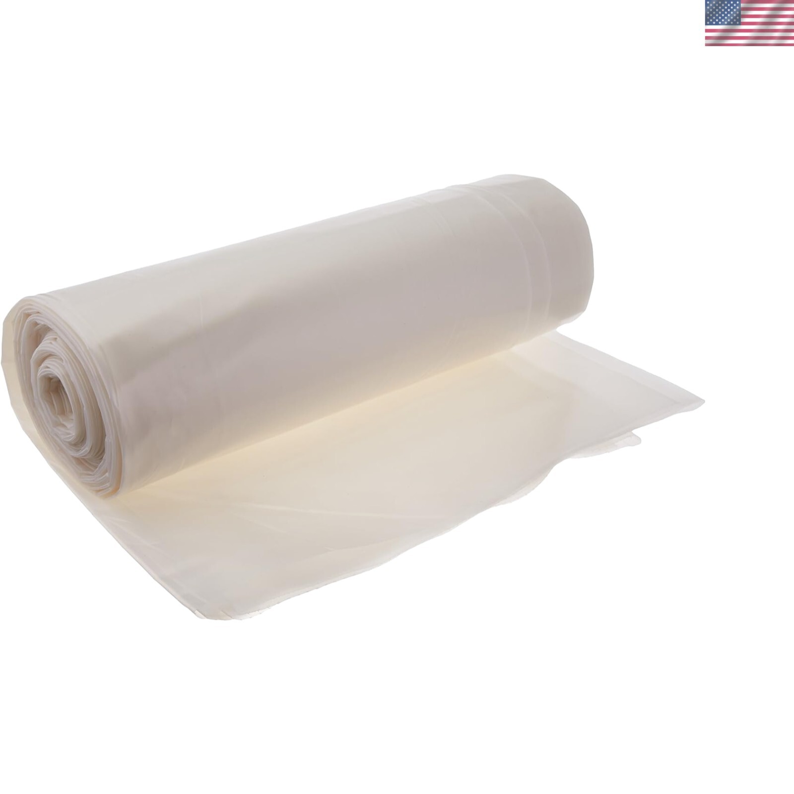 Clear Heavy-Duty Polyethylene Sheeting 10′ x 25′ x 6 Mil Thick Plastic Tarp Roll