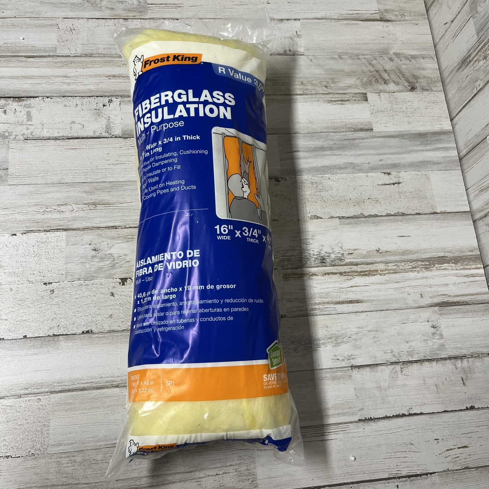Frost King 16 In. x 48 In. MultiPurpose Fiberglass Insulation SP1/12 Frost King