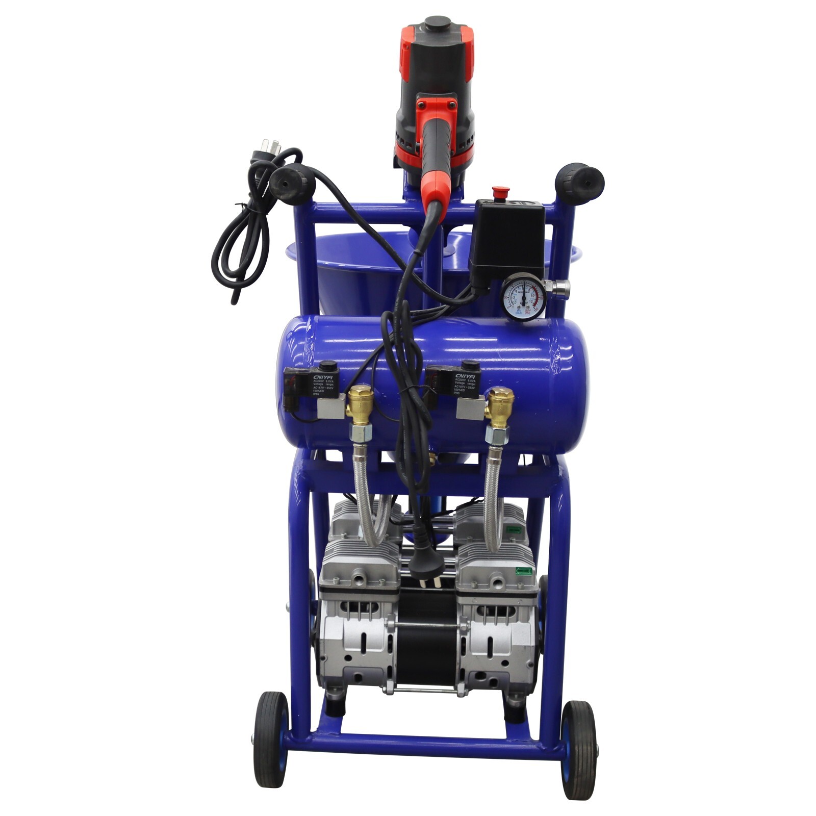 Polyurethane Foam Spray Machine Electric Putty Sprayer 50L Hopper 220V 1-10L/min