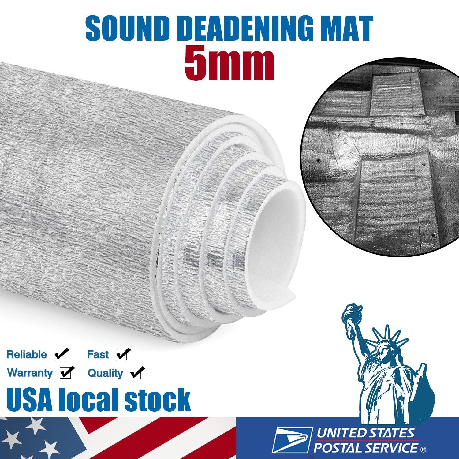 79″x39″ Engineered FOIL Reflective Foam Core Insulation RADIANT BARRIER Mat 5mm