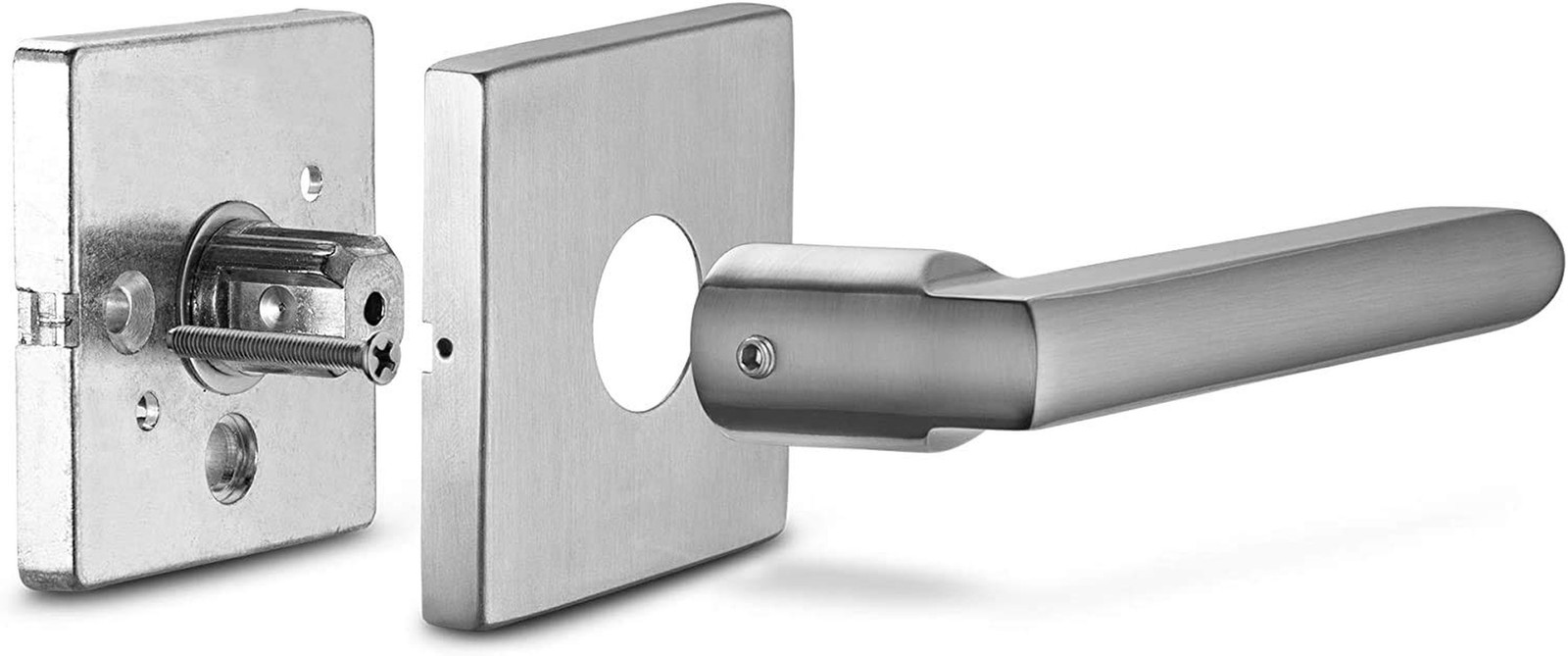 Berlin Modisch HandleSet Front Door Entry Handle and Deadbolt Lock Set Slim S…