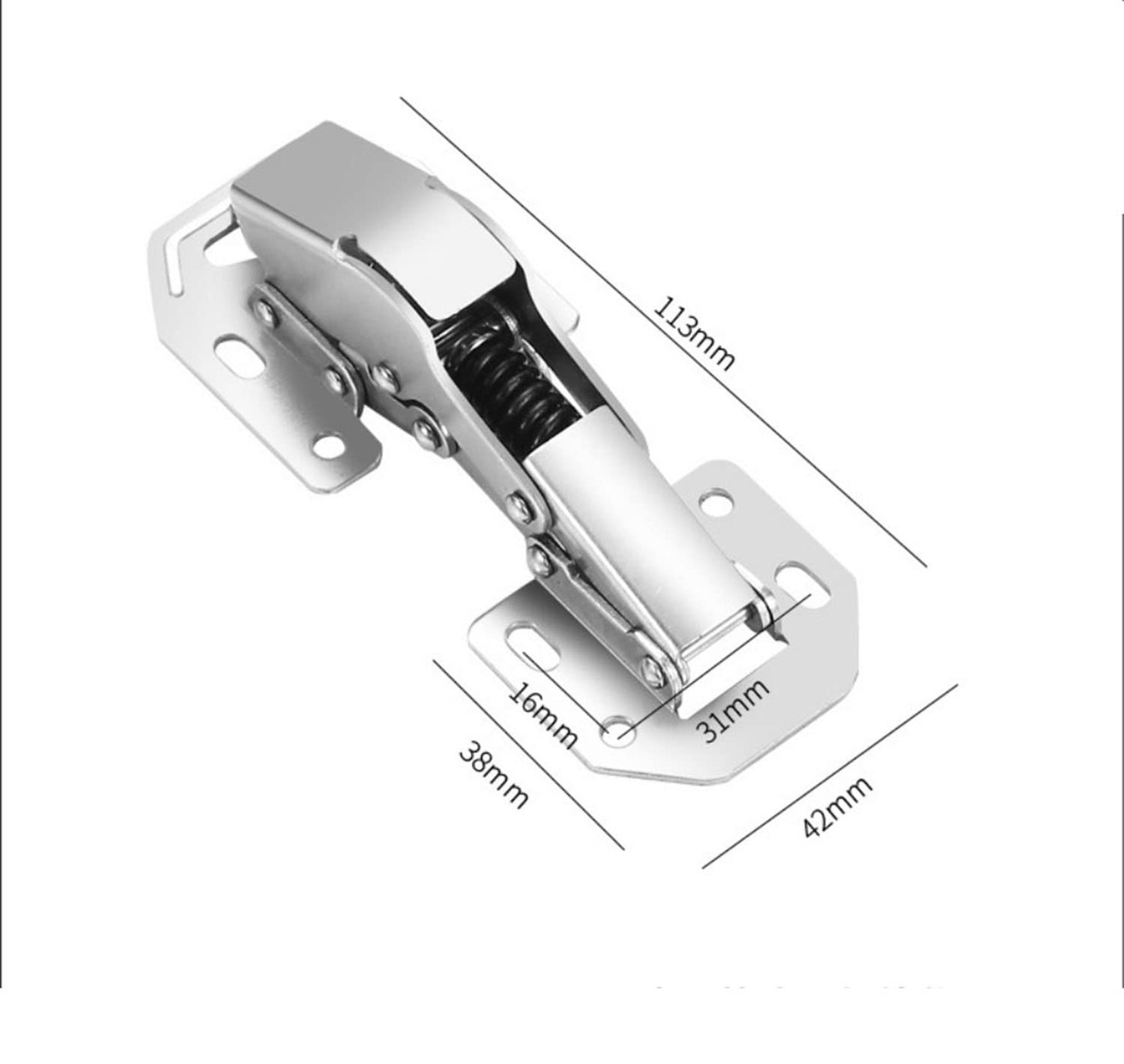 Soft Close Damping Frameless Cabinet Hidden Hinges: Mute Hydraulic System, Ea…