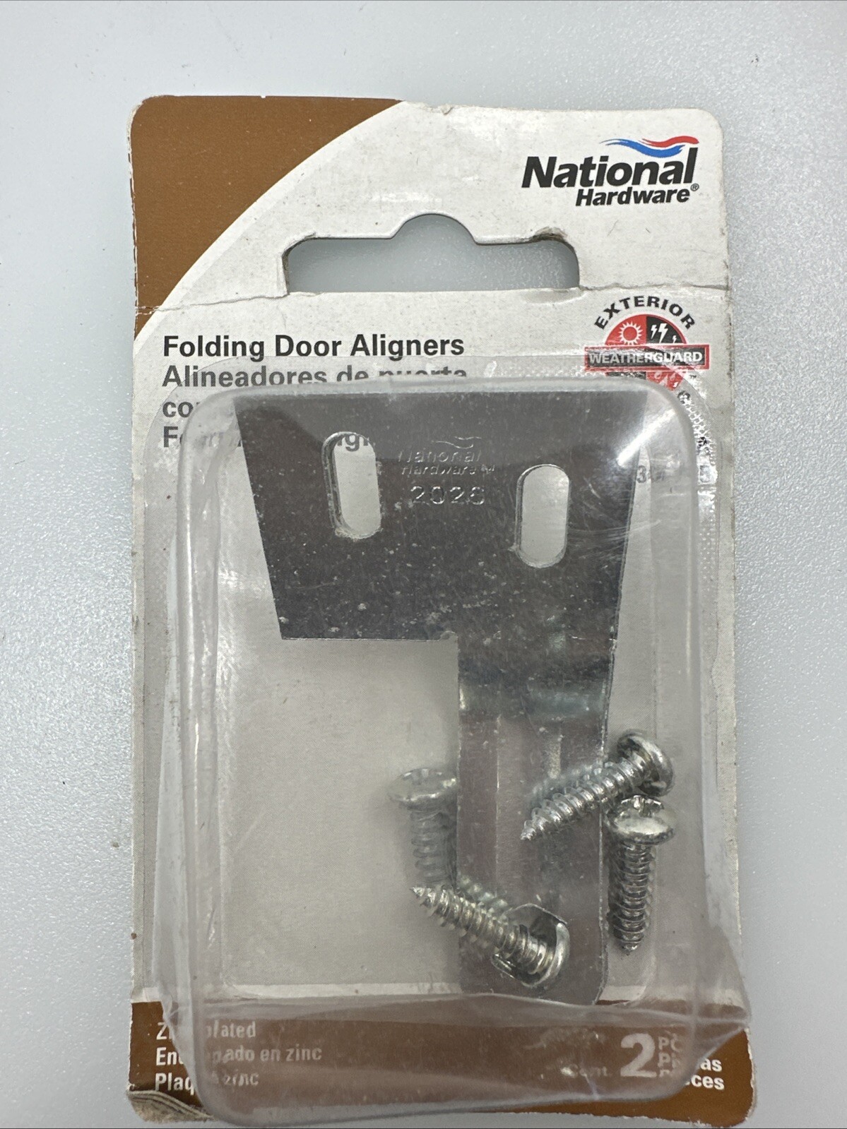 5 National Hardware N344-895 Steel Universal Folding Door Aligners NEW 10 Total