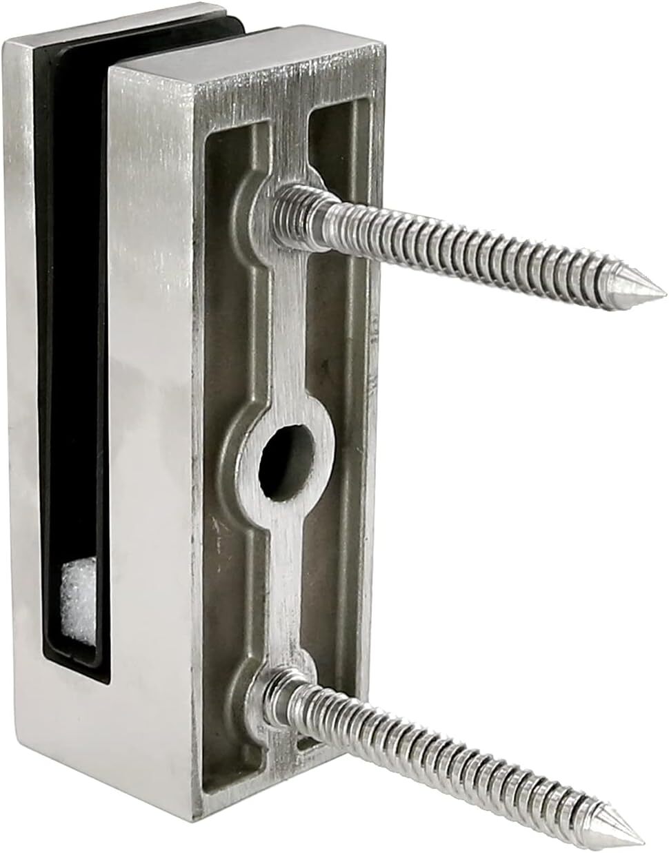 Stainless Steel Wall Mounted Spigot Glass Clamp Leg Blot for 1/2″ Glass Thick
