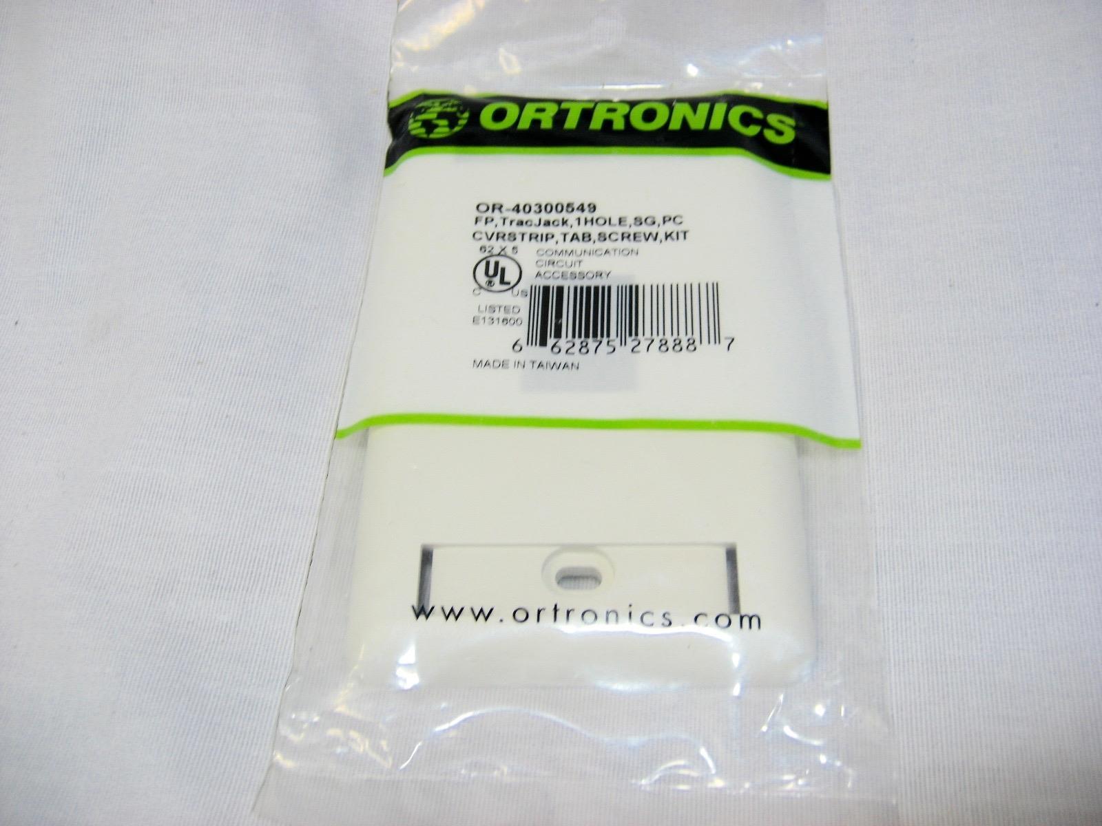 Lot of 100 Ortronics OR-40300549 FP TracJack 1 Hole SG PC CVR Strip Tab Screw