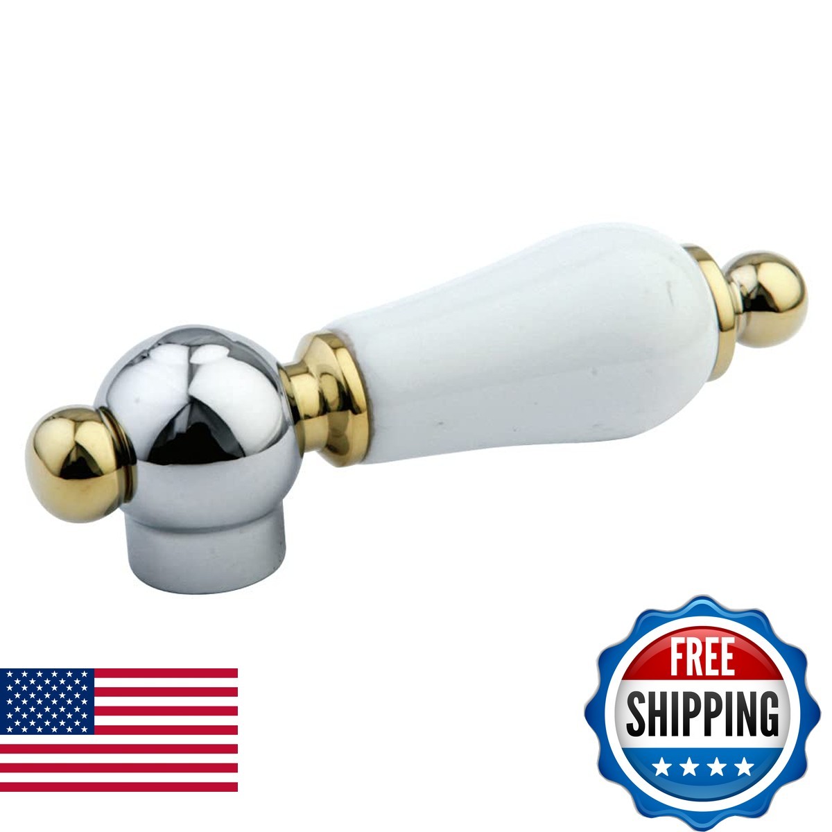 Kingston KBH1604PL Lever Handle Polished Chrome/Polished Brass