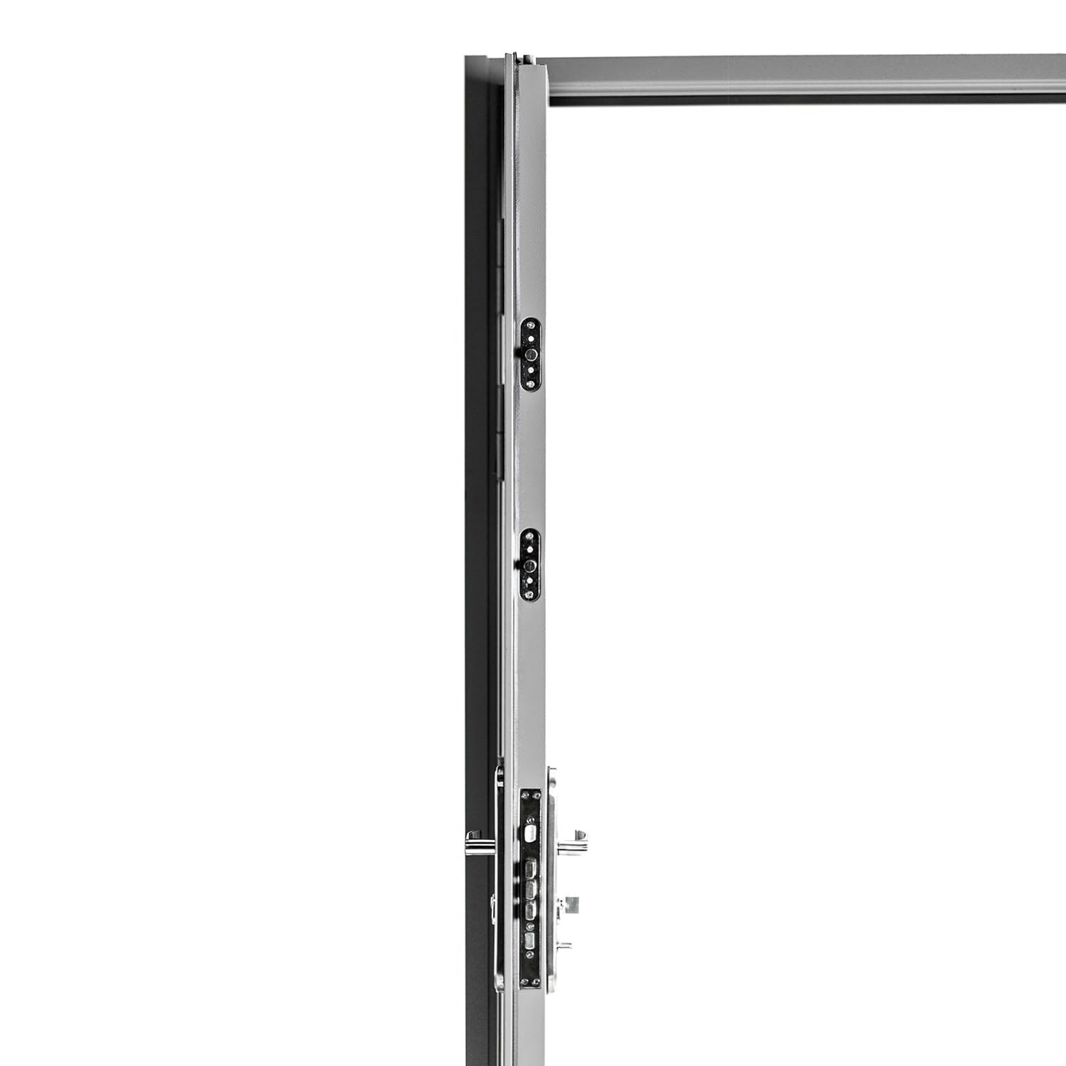 VIZ-PRO Quick Mount Steel Security Door with Frame and Hardware 6 Panel 29″ Slab