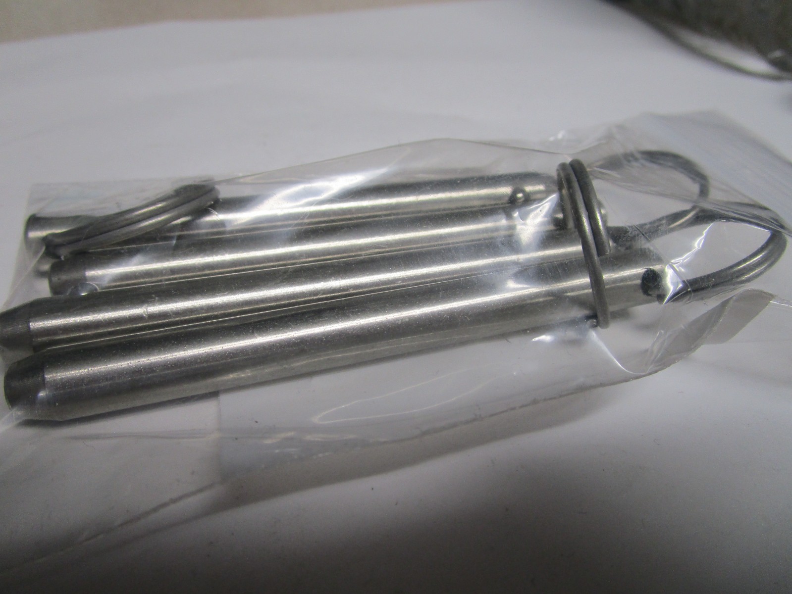 1/4″ x 3-3/4″ Effective Length Zinc Finish Cotterless Detent Pin QTY 4