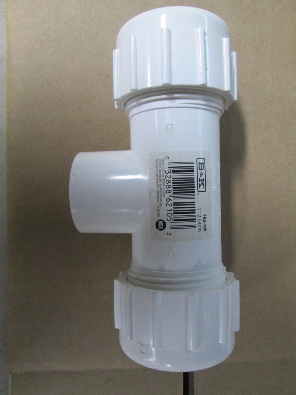 B & K 1 In. FIP Plastic Compression PEX Tee 162-105 B&K 162-105