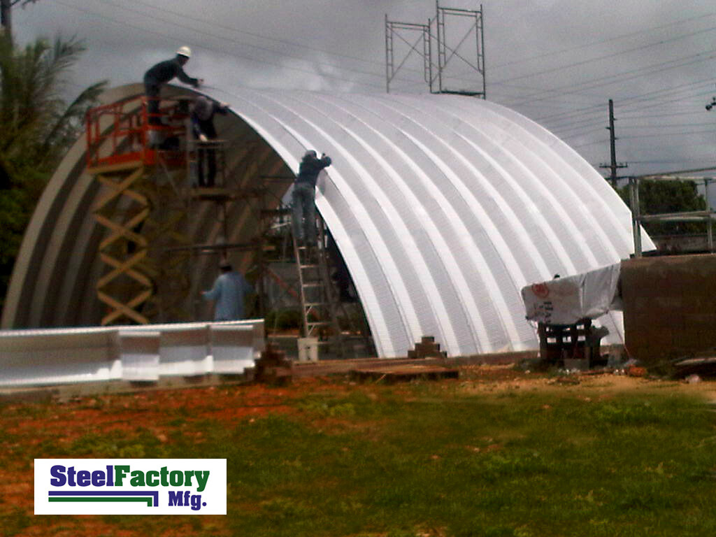 Q51x30x17 Steel Factory Mfg Metal Quonset Hut Arched Curved Building Cover DIY