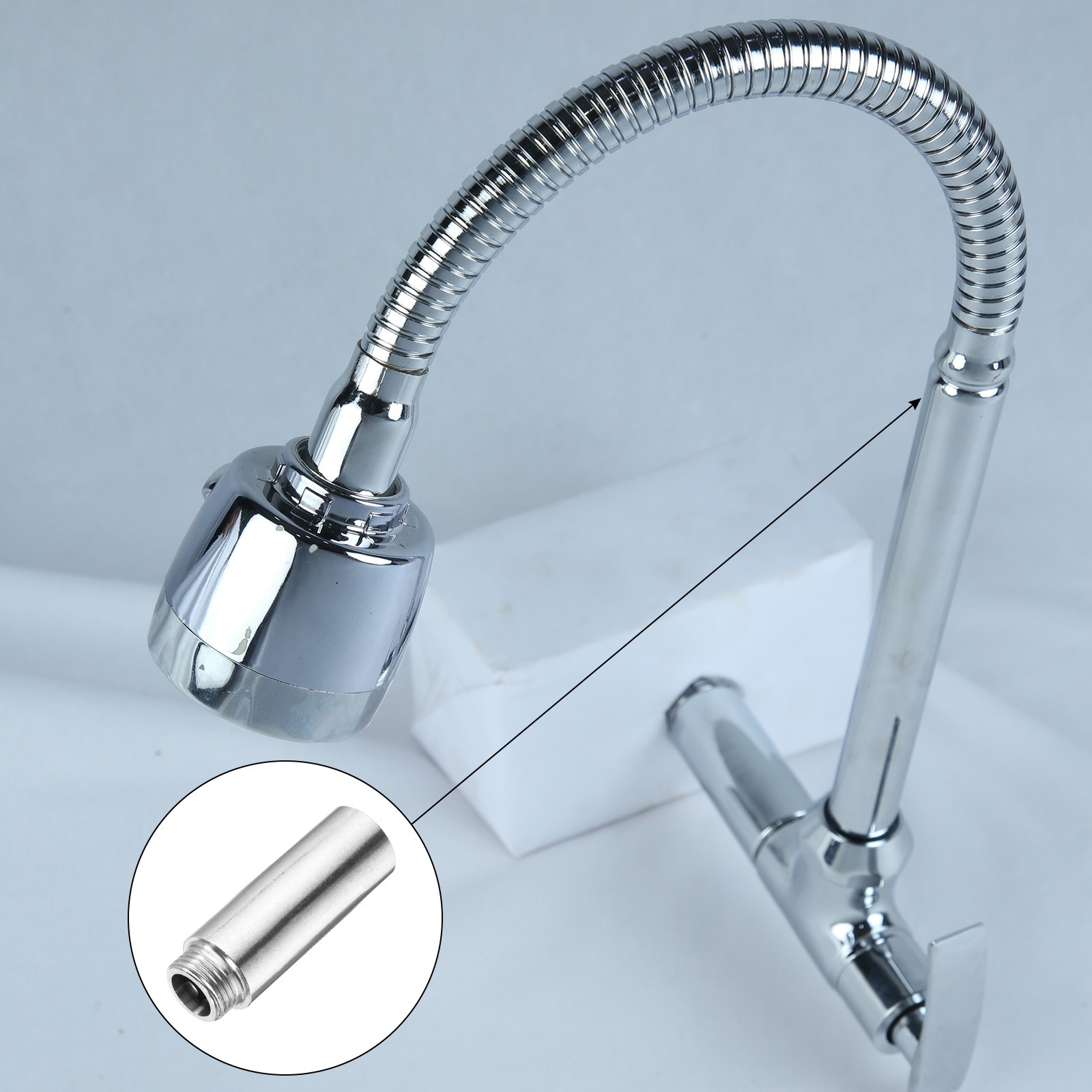 Shower Head Extension Arm 110mm Length 201 Stainless Steel Shower Head Extender