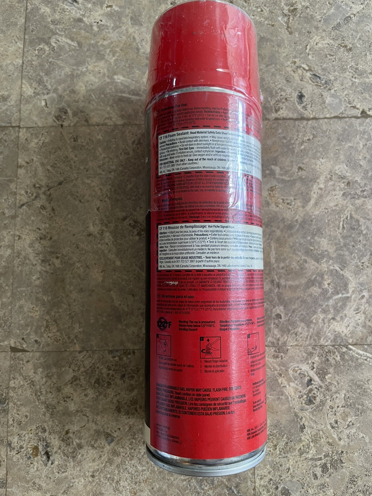 CF-116 – HILTI Insulating, Stop & Go, Foam With Straw App – 1 Can 06/15/2011