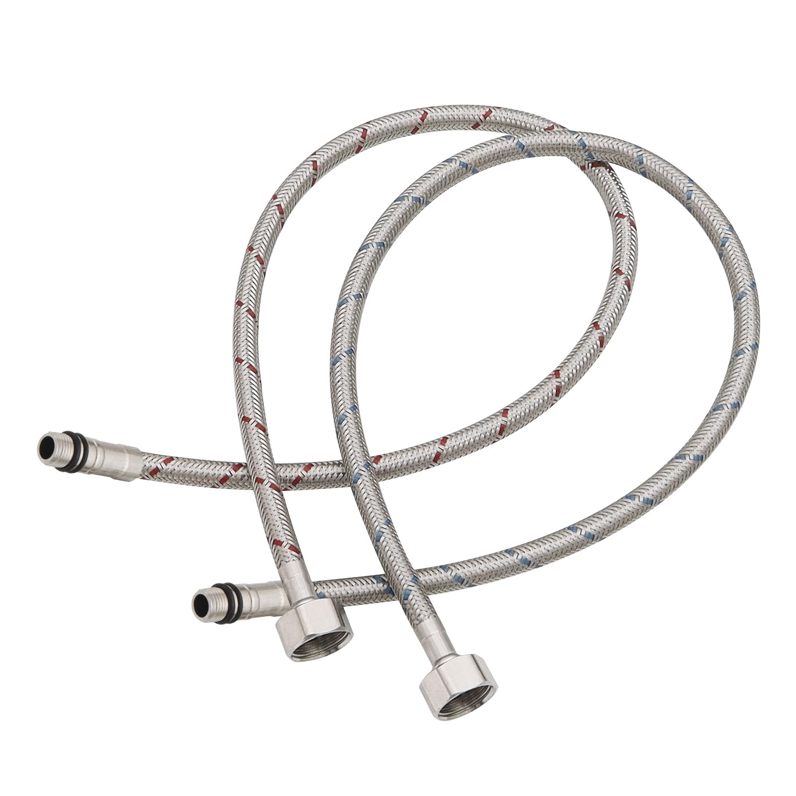 BATHLAVISH 24″ Length Faucet Supply Lines 3/8″ Comp x M10 24 Inch, 24 Inch