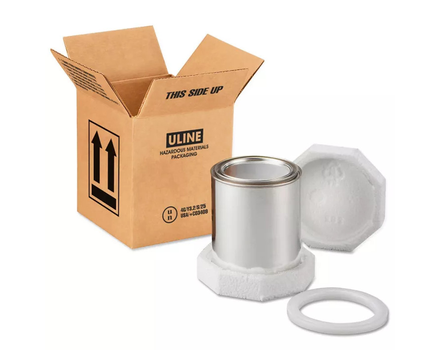 1 x 1 Quart Foam Shipper Kit Pre-assembled kit S-7347 For Paint/liquid/hazmat