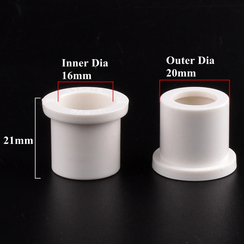 1~5Pcs White 16Mm Pipe Fittings Connector Garden Irrigation Direct Tee Elbow Uni