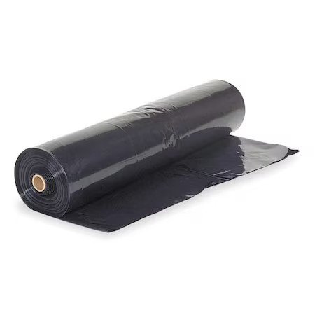 Polar Plastics B204 Construction Film, Roll, 4 Mil, Black