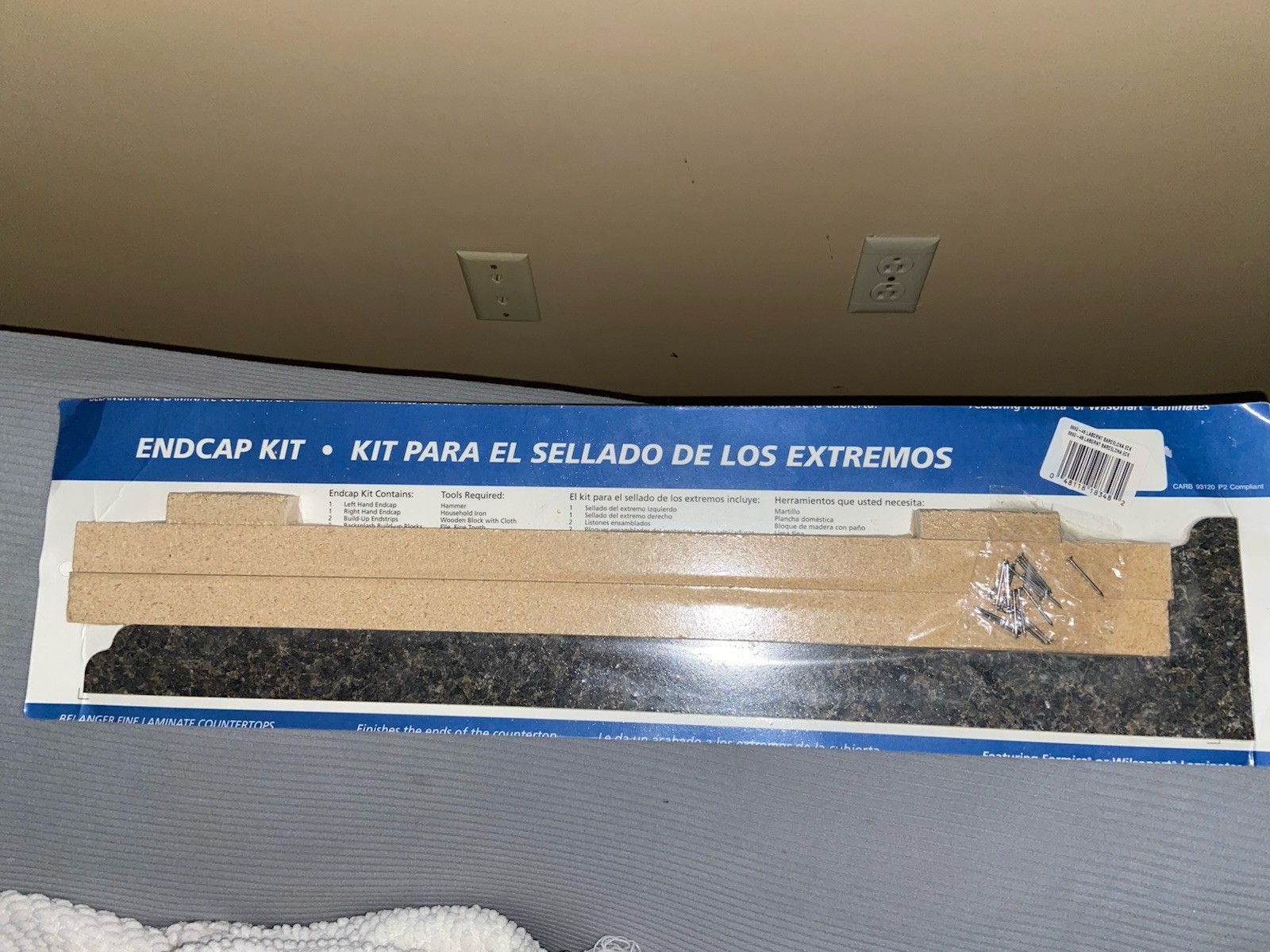 Laminate Countertops 7.5-in W x 28-in H x 0.75-in D Kitchen Countertop Endcap