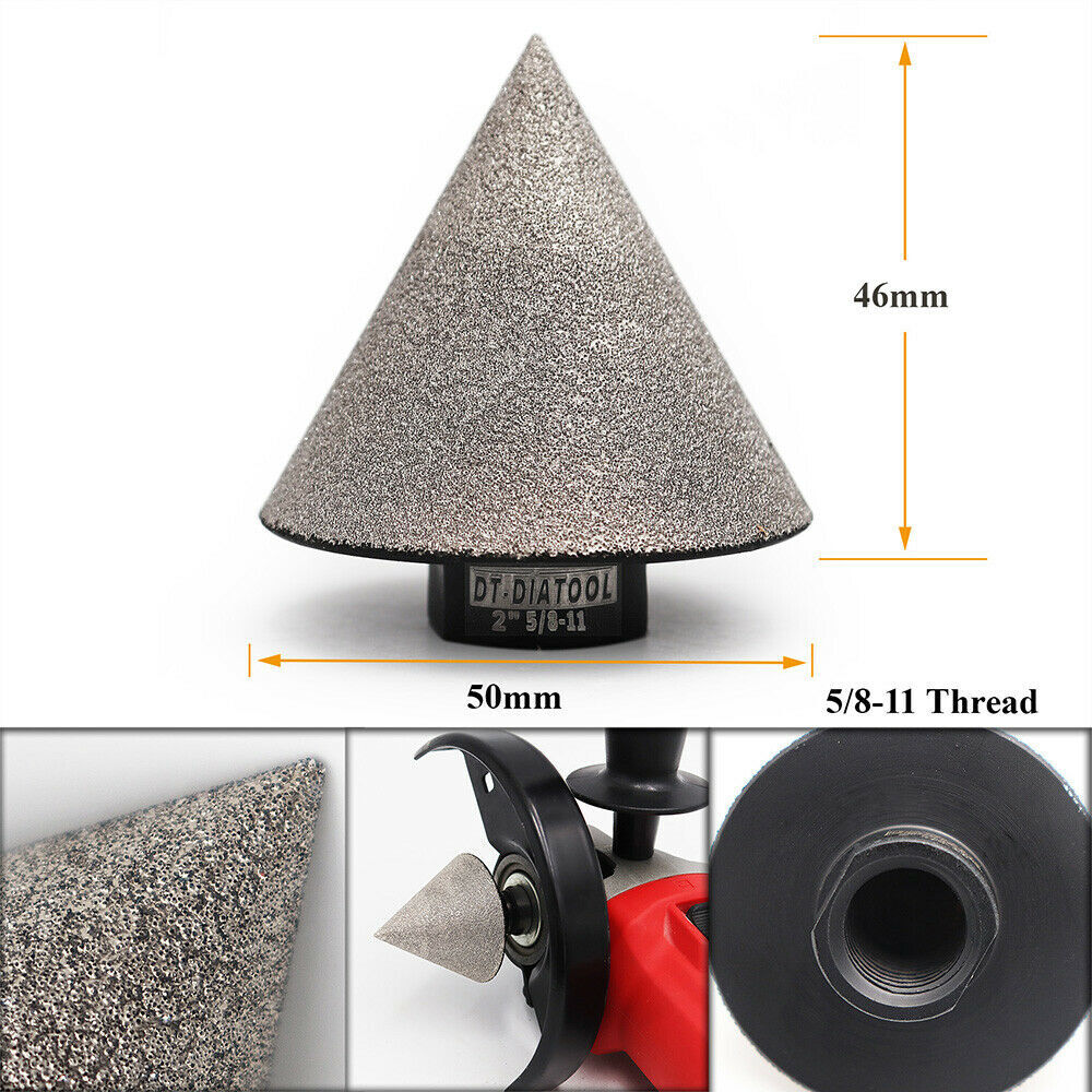 1-3/8″ 2″ 3-1/4″ Diamond Chamfer Cone Milling Finger Bits Beveling Countersink