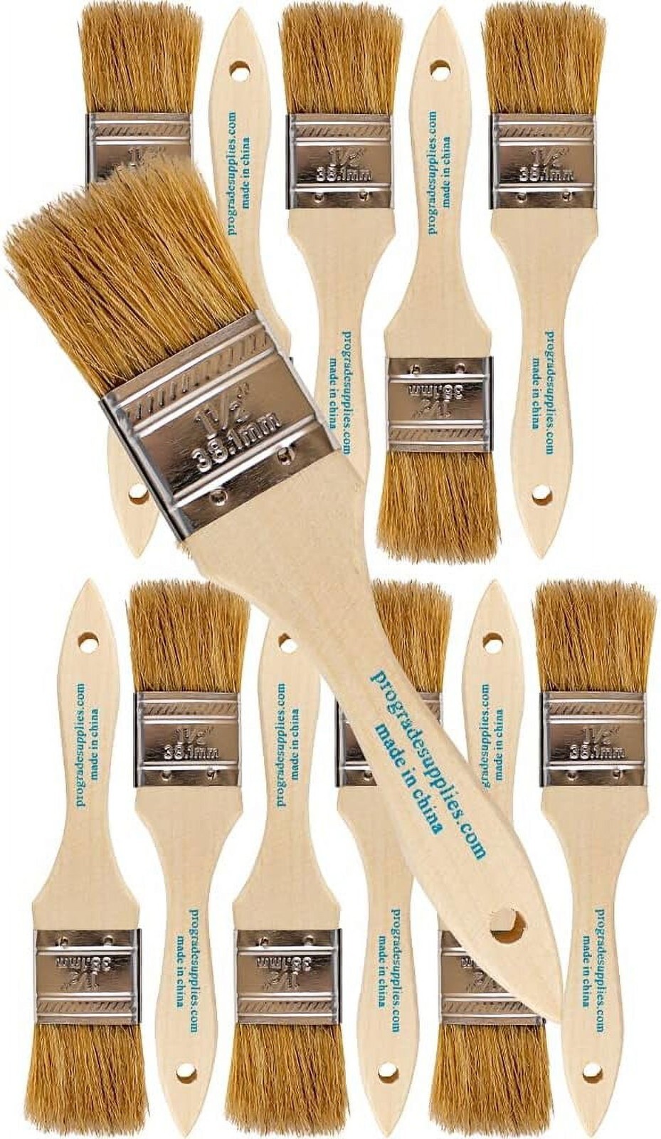 12Pk – 2″ Chip Brushes for Paints, Stains, Varnishes, Glues & Gesso