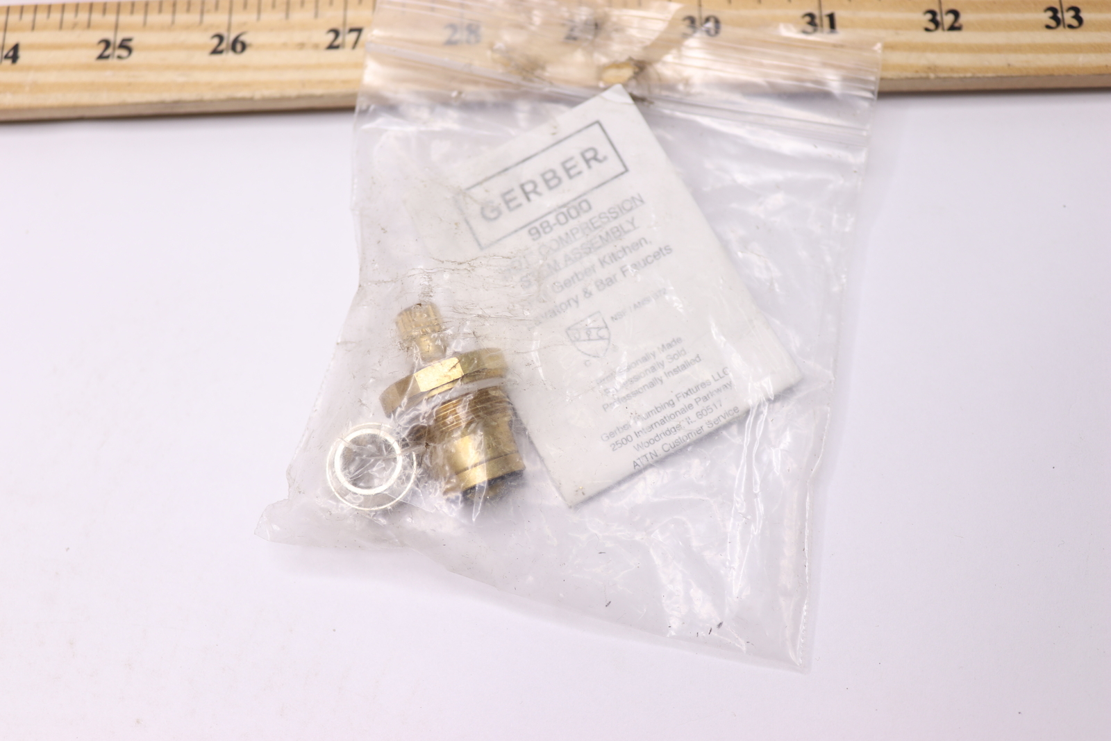 Gerber Hot Compression Stem Assembly Brass 1.30″ H x 2″ W 98-000