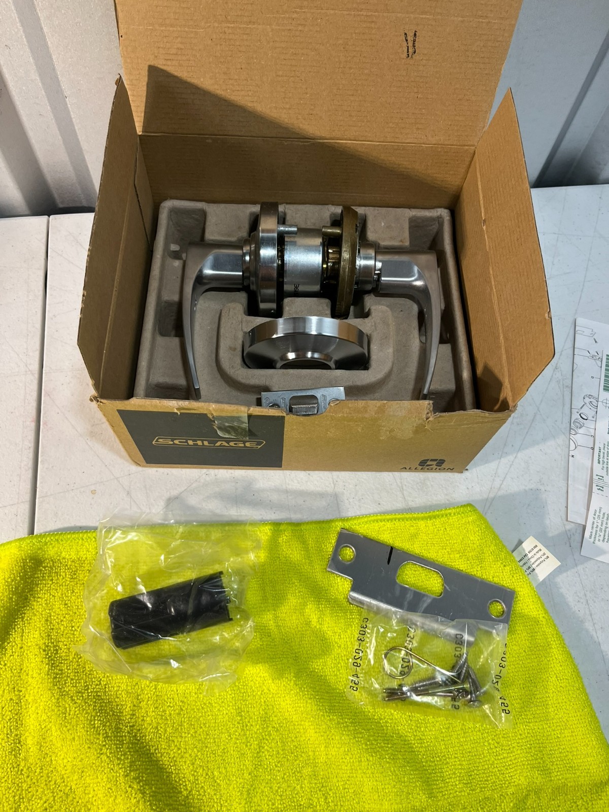 Schlage ALX53PD JUP 626 Commercial Lever Lockset Open Box