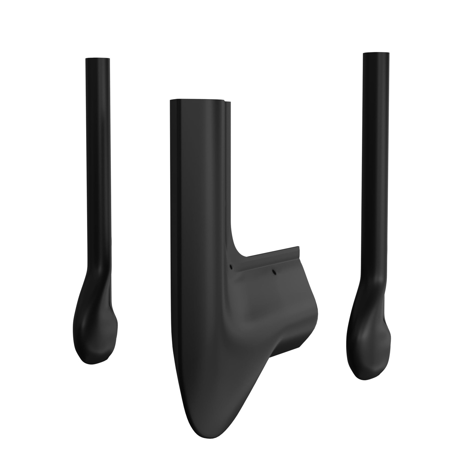 PROFLO PFSCPT2S P-Trap & Set of Soft Supply Covers – Black