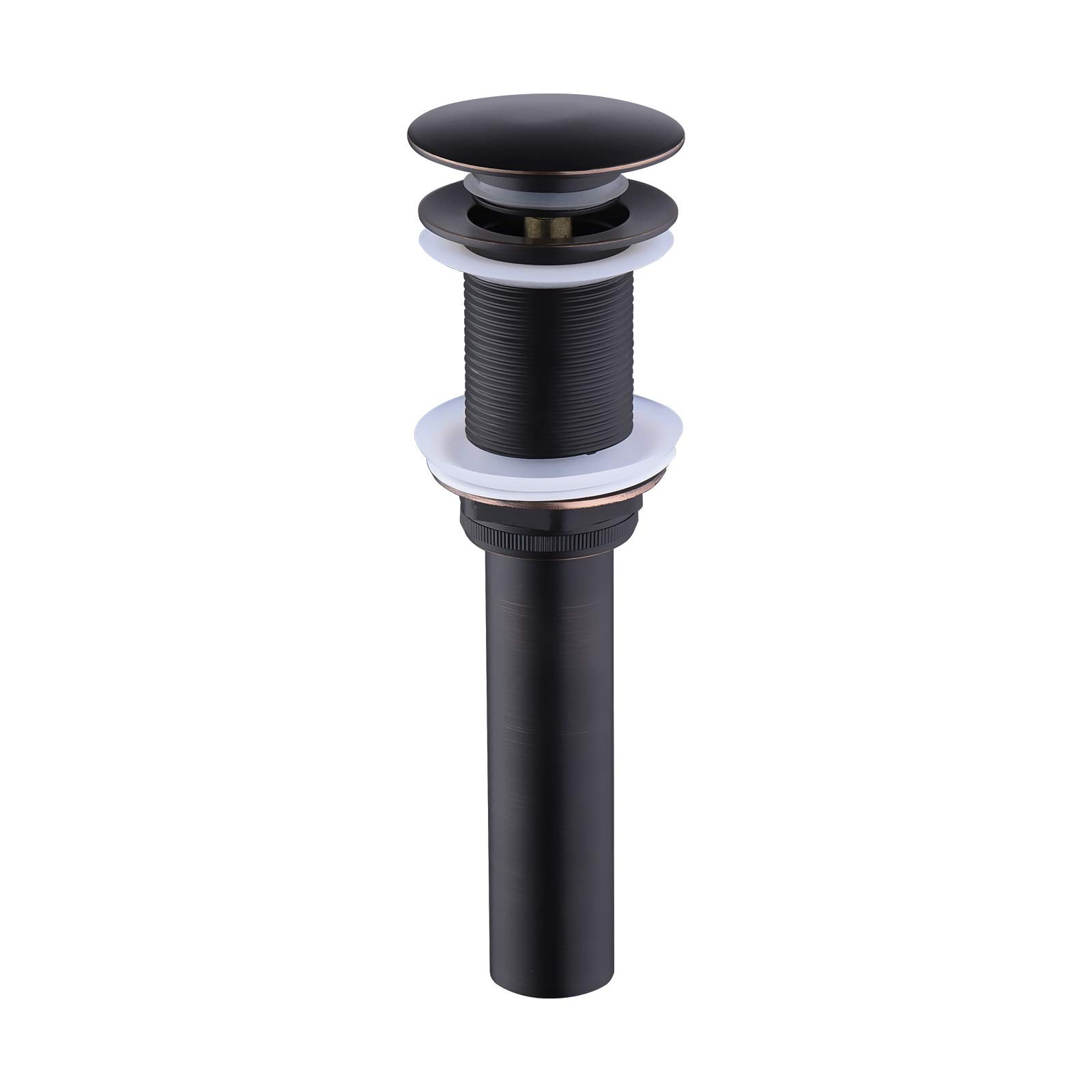 KES Bathroom Sink Drain Without Overflow Big Popup Cap, Oil Rubbed Bronze
