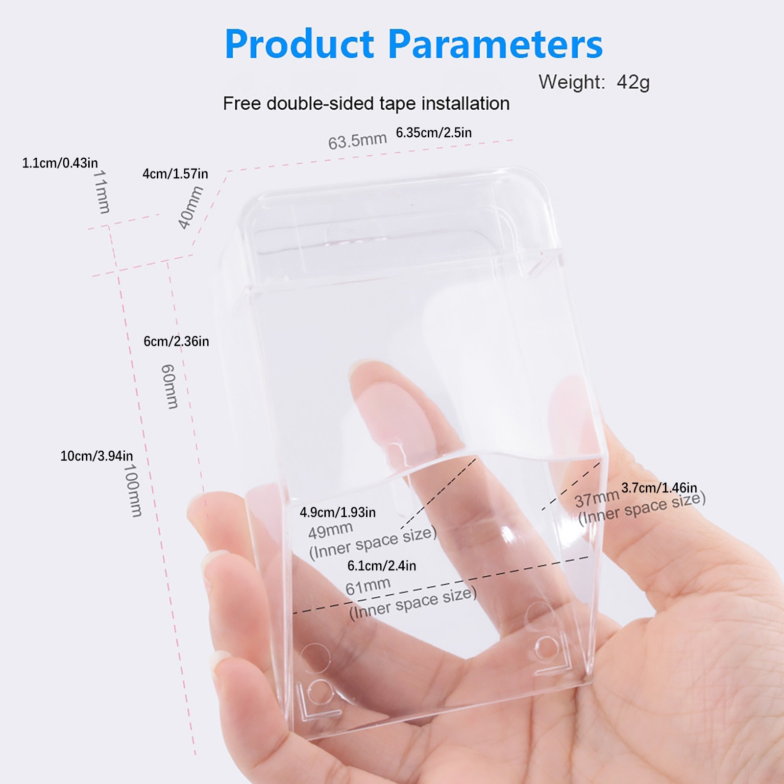Durable Doorbell Button Waterproof Cover Transparent Shell Tool Part Accessories