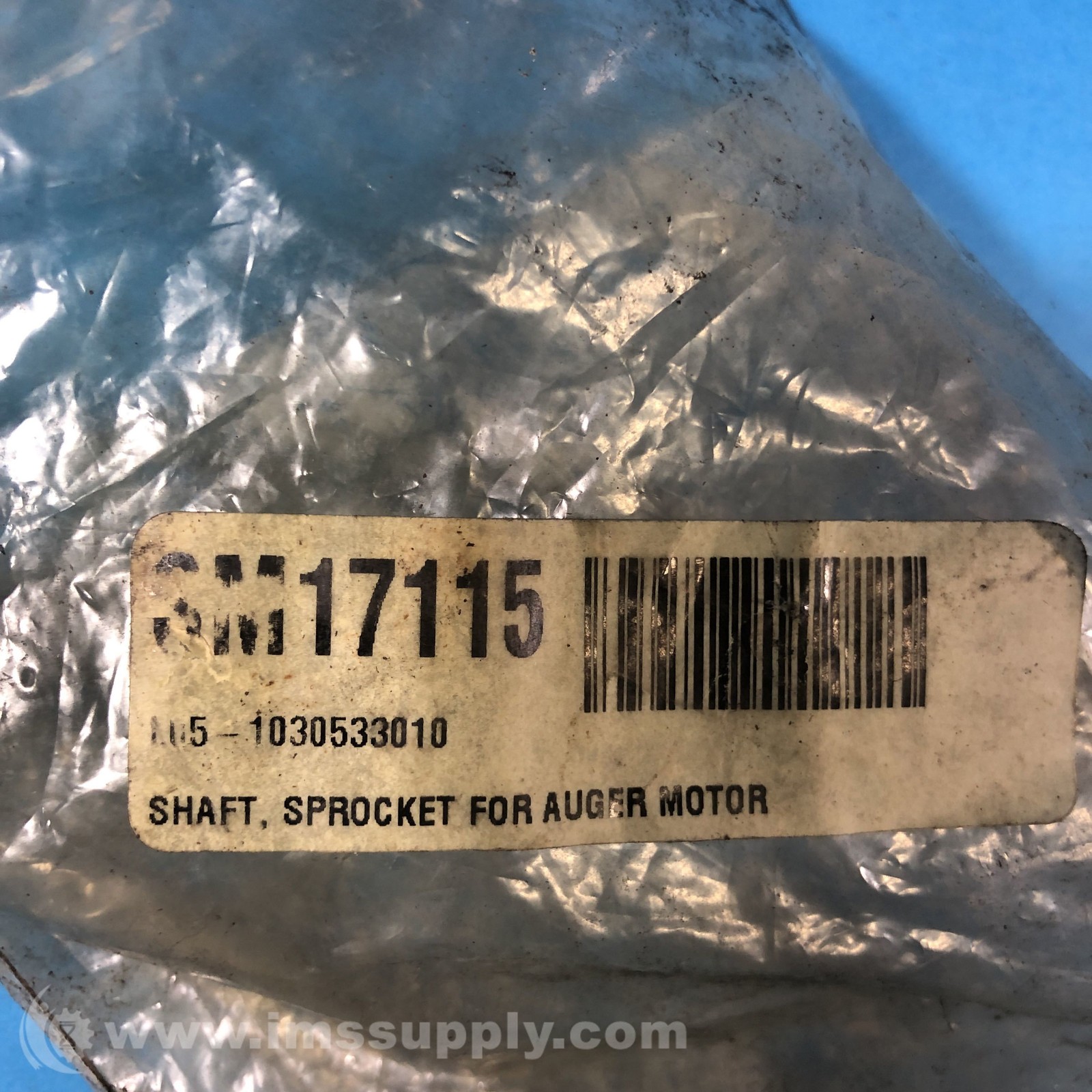 3M17115 Step-Down Keyed Rotary Shaft, Sprocket for Auger Motor FNIP
