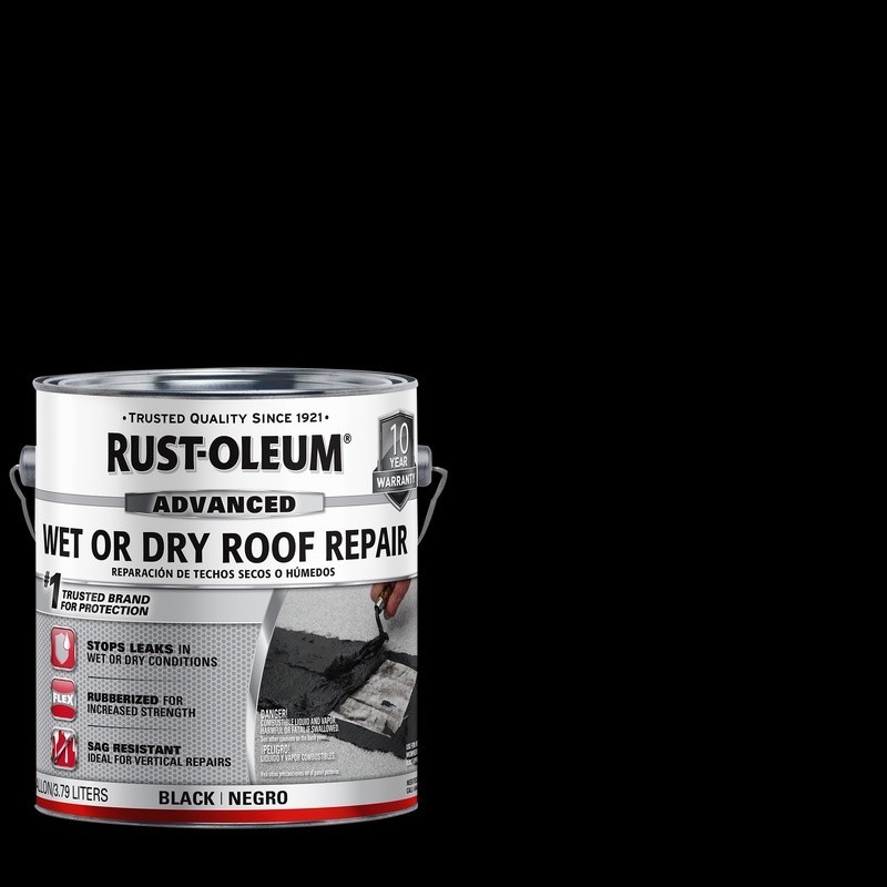 Advanced Wet Dry Roof Repair Asphalt Cement Fibered Sealant Sag Resistant 1 Gal
