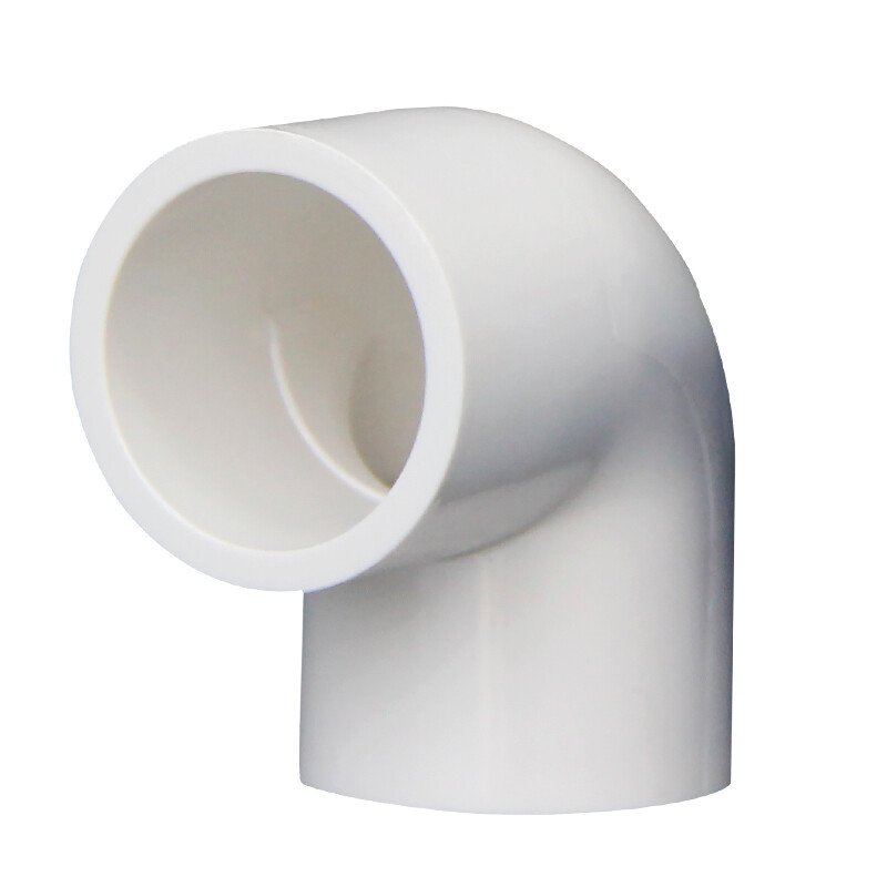 PVC Pipe Coupling Connector 90 Degree Elbow White Blue Grey Inner Dia 16~200mm