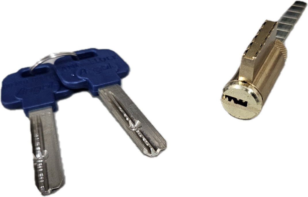 Angal Brass Key In Knob / Deadbolt Cylinder With 2 Keys 006 KEYWAY Keyed Alike