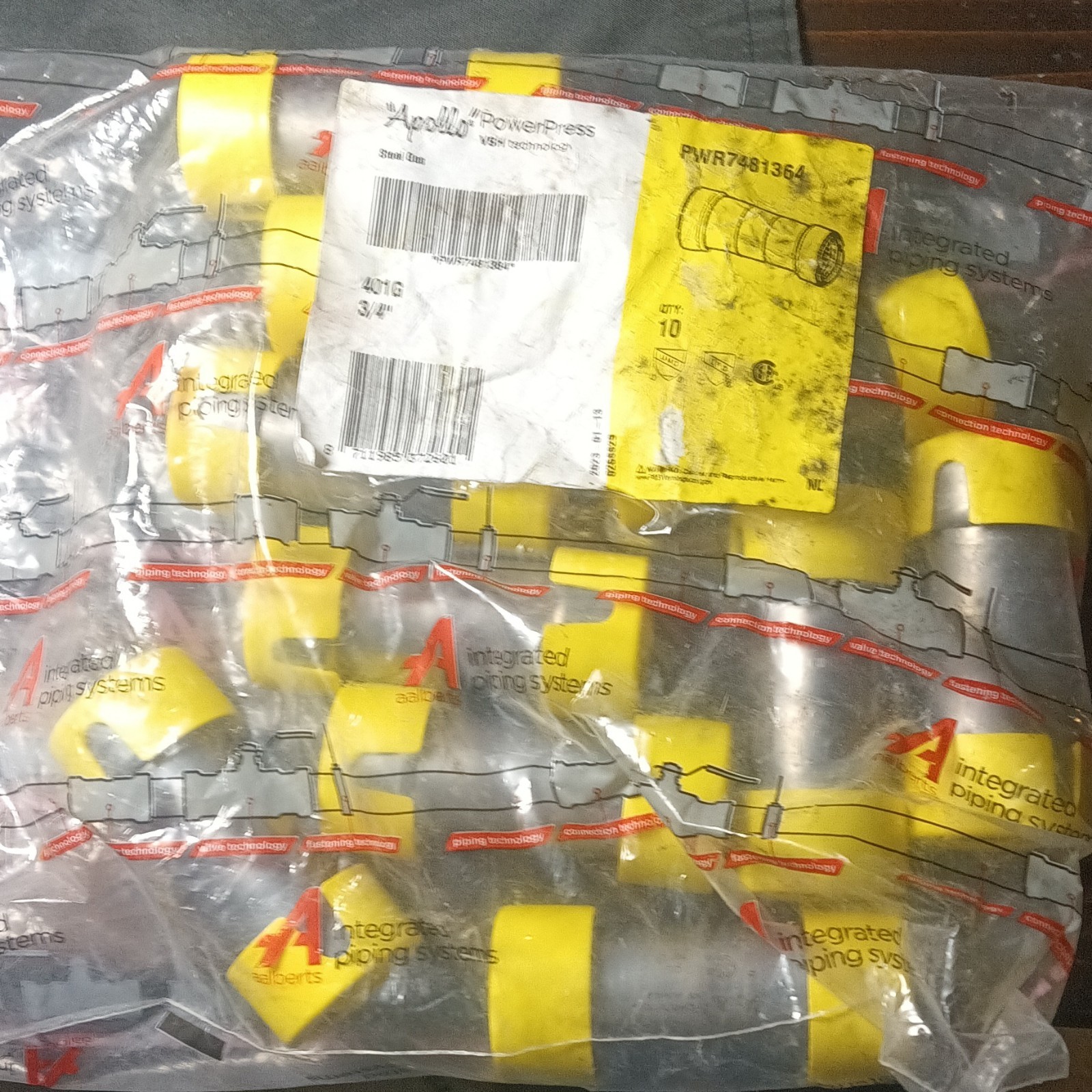 Apollo Powe Press Steel Gas Straight Coupling 3/4 in 125 psi 10-Pack PWR7481364