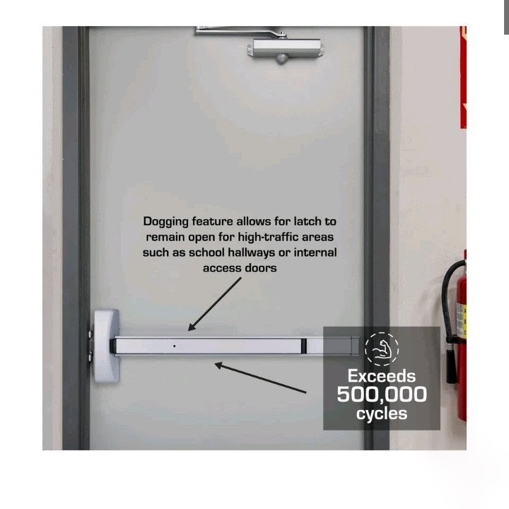 BRINKS Commercial – Commercial Door Exit Device, Aluminum Finish – Meets ANSI…