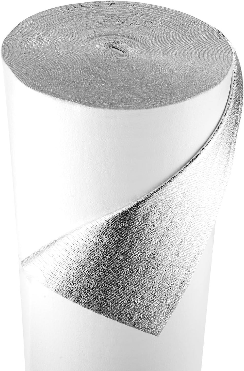 200sq Reflective White Foam Core Insulation RADIANT BARRIER 24″X100ft roll 5mm