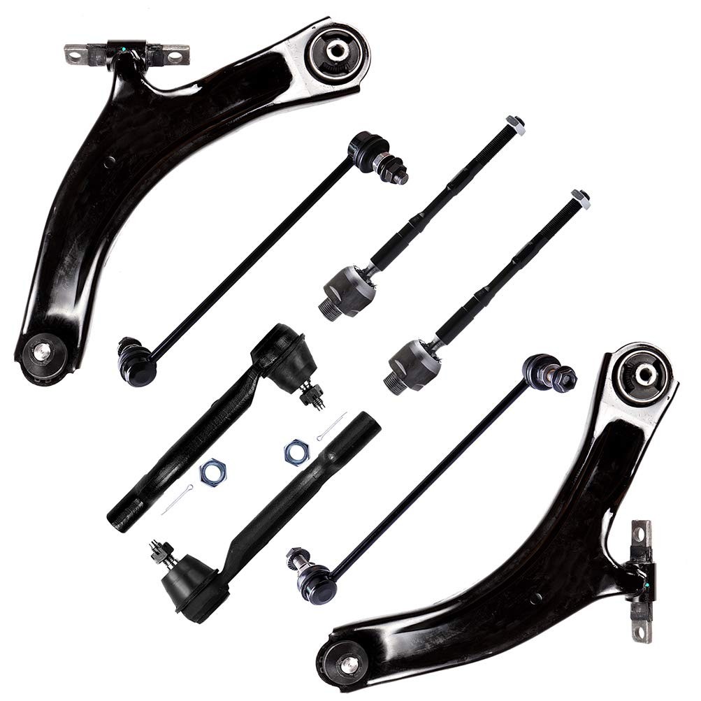 8pc Susp Kit Fits 08-15 Rogue/Select Sway Bar Control Arm Ball Joint Tie Rod