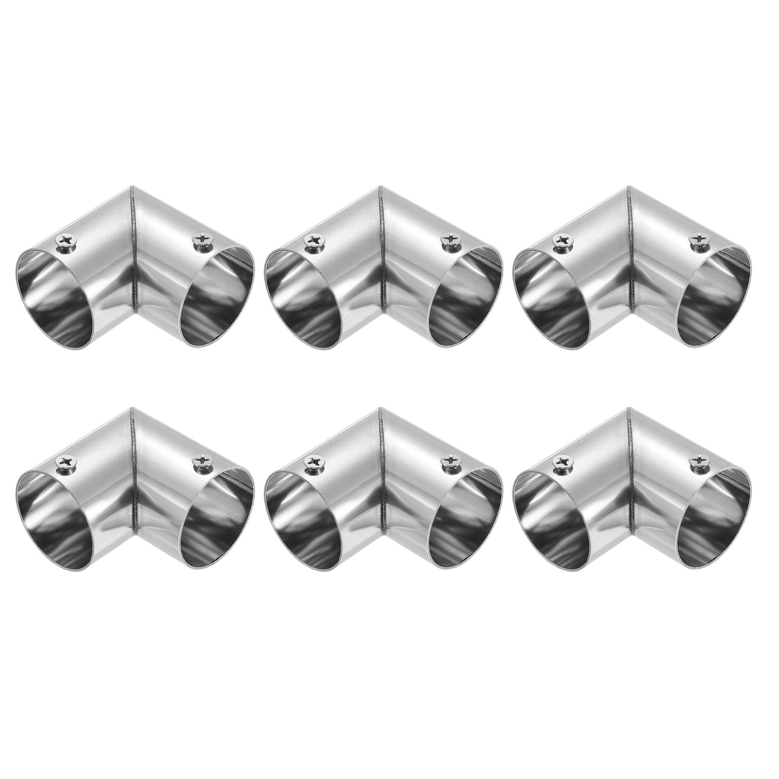 6Pcs 90 Degree 2-Way Elbow Pipe Fitting, Fit 1-1/4 Inch OD Pipe, 2.13″ Length