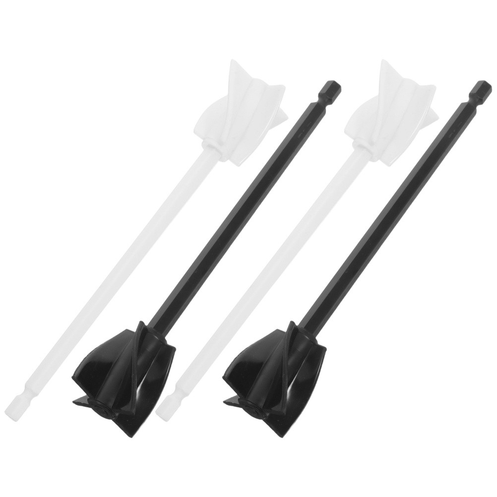 4 Pieces Drill Attachment Spiral Mixer Paddles For Resin And Paint Mixing