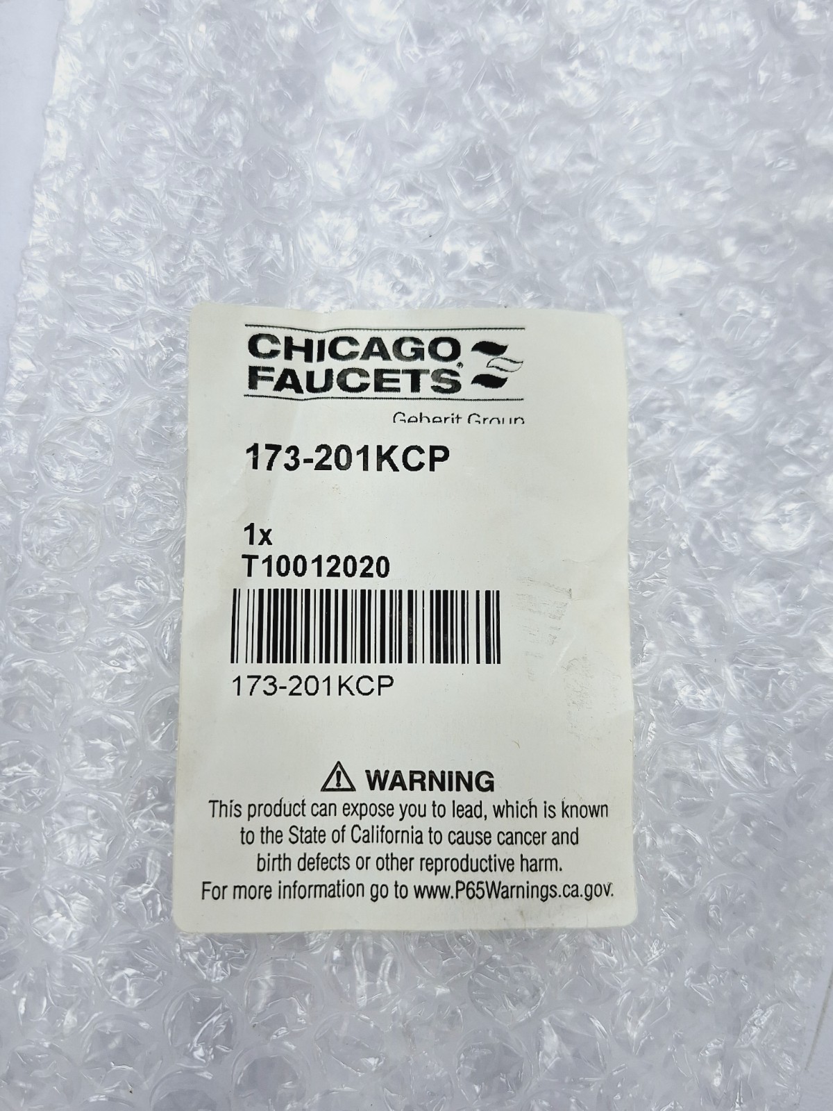 CHICAGO FAUCETS 815-VBCP Wall-Mounted Manual Faucet 8″-Body 40-140°F 20-125psi