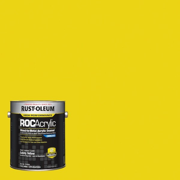 Rust-Oleum 314409 Acrylic Enamel Coating, Safety Yllw, 1 Gal