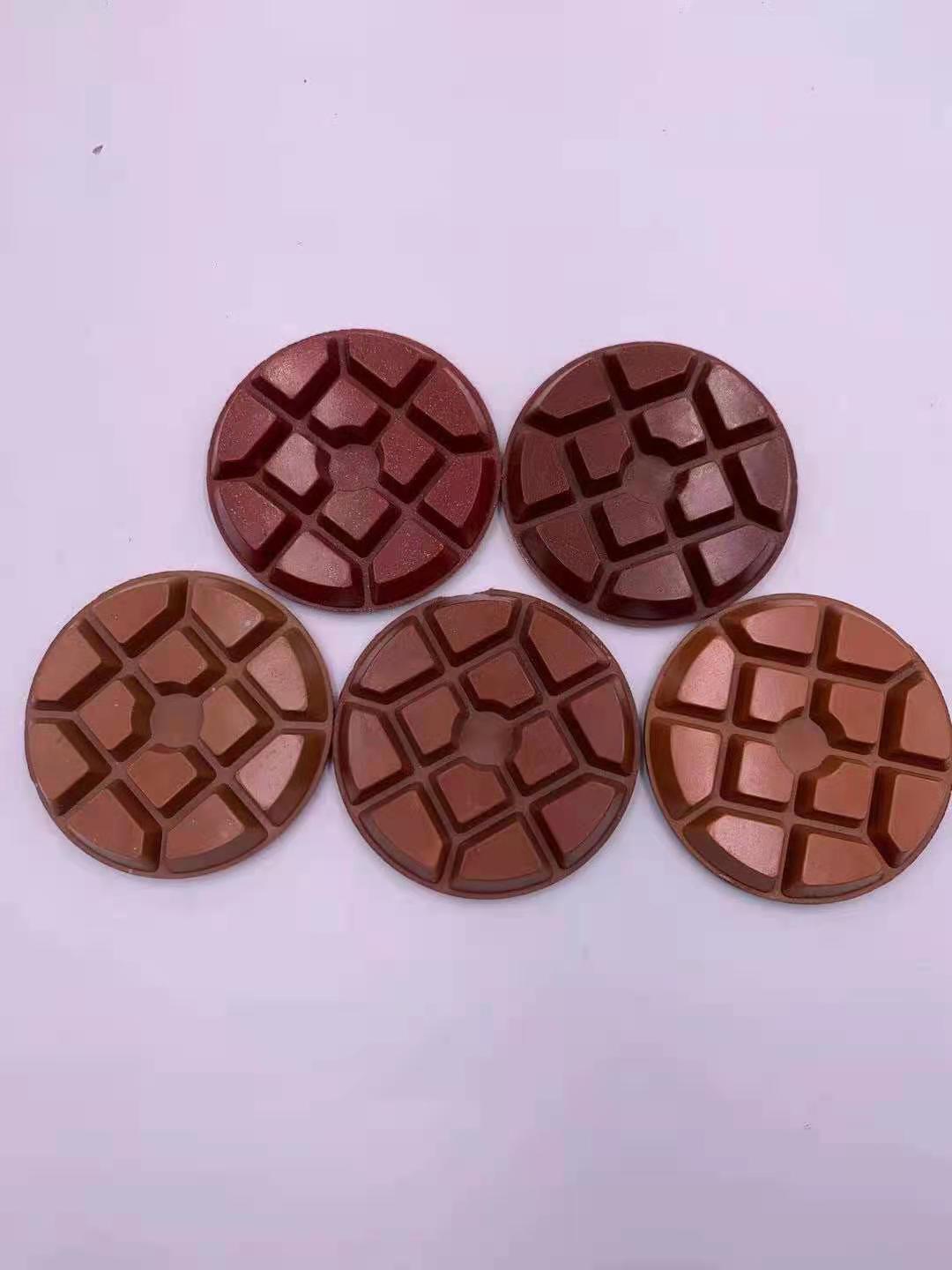 7Pcs Diamond Polishing Pads 4 Inch Dry/Wet for Concrete Floor Grinder Polisher