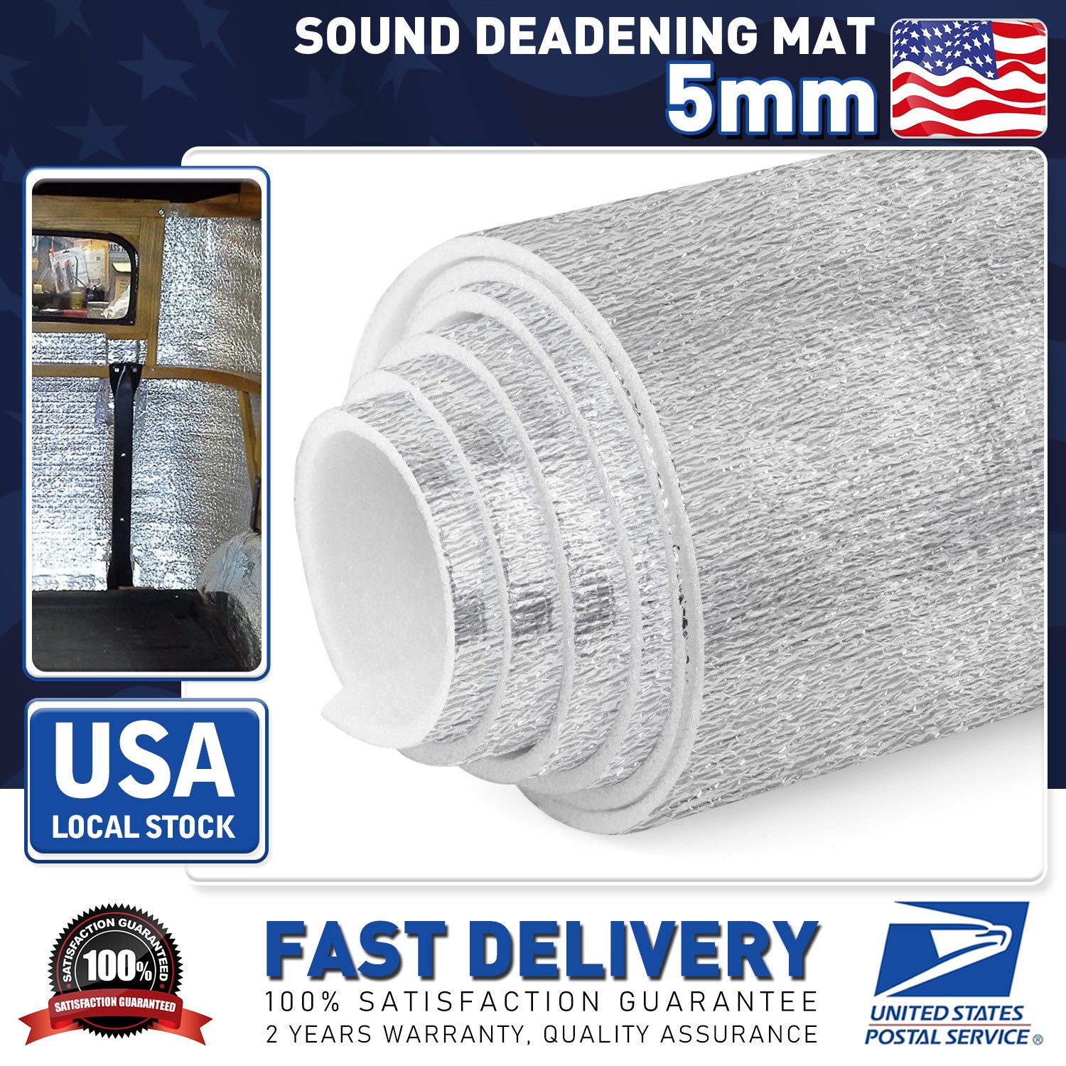 5mm Reflective Insulation Foam Window Insulation for Summer Heat 60″×40″ 1Side